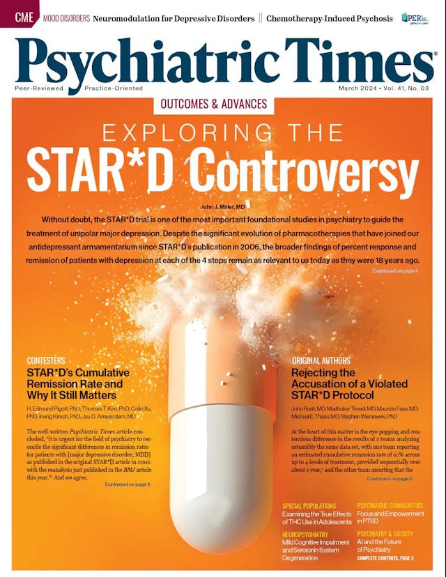 The experts weighed in on a wide variety of psychiatric issues for the March 2024 issue of Psychiatric Times.