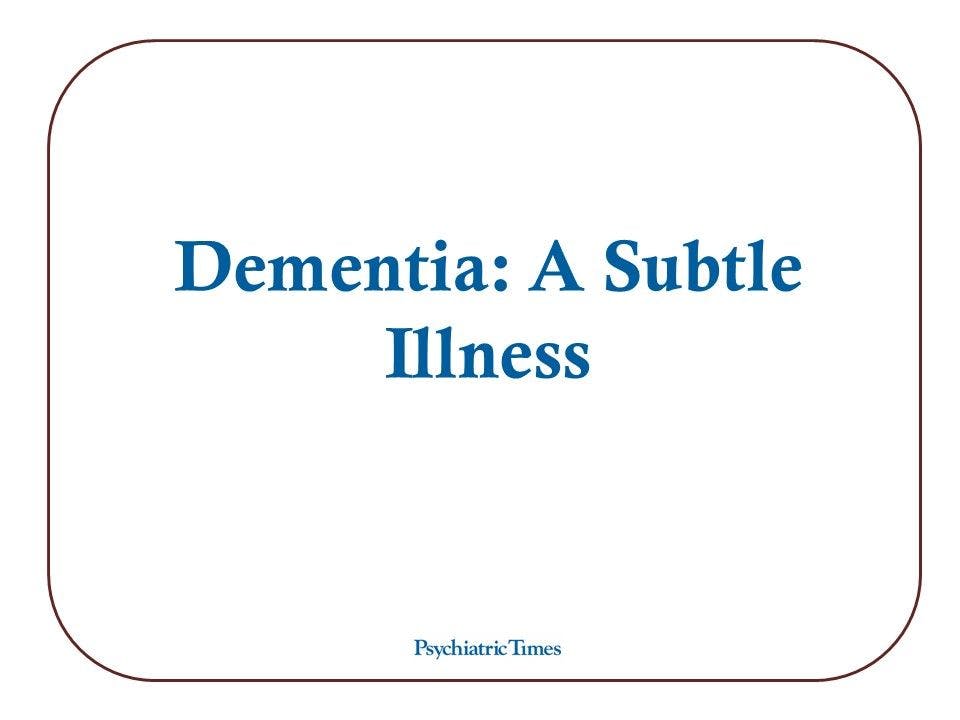 3 New Studies on Dementia