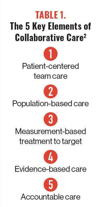 TABLE 1. The 5 Key Elements of Collaborative Care