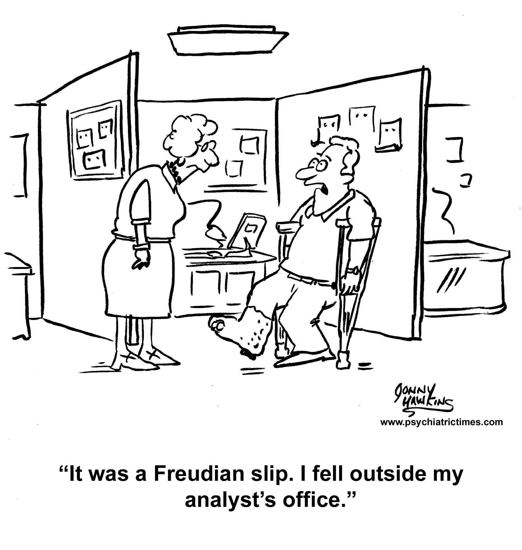 Psychiatry Comic: Freudian Slip