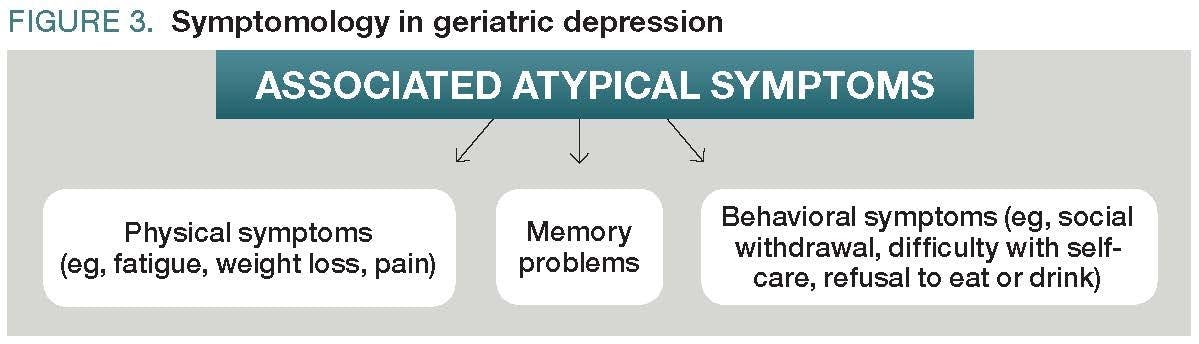 Symptomology in geriatric depression