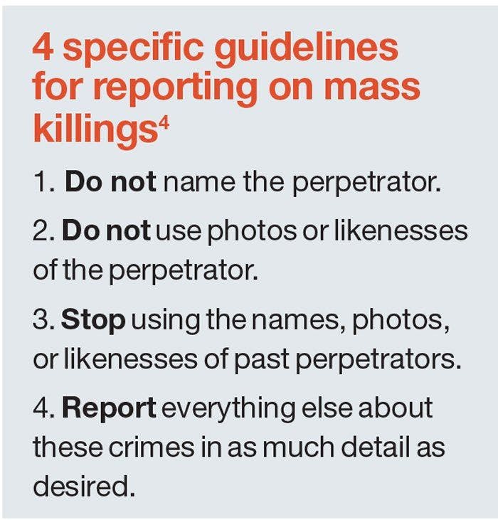 4 specific guidelines for reporting on mass killings