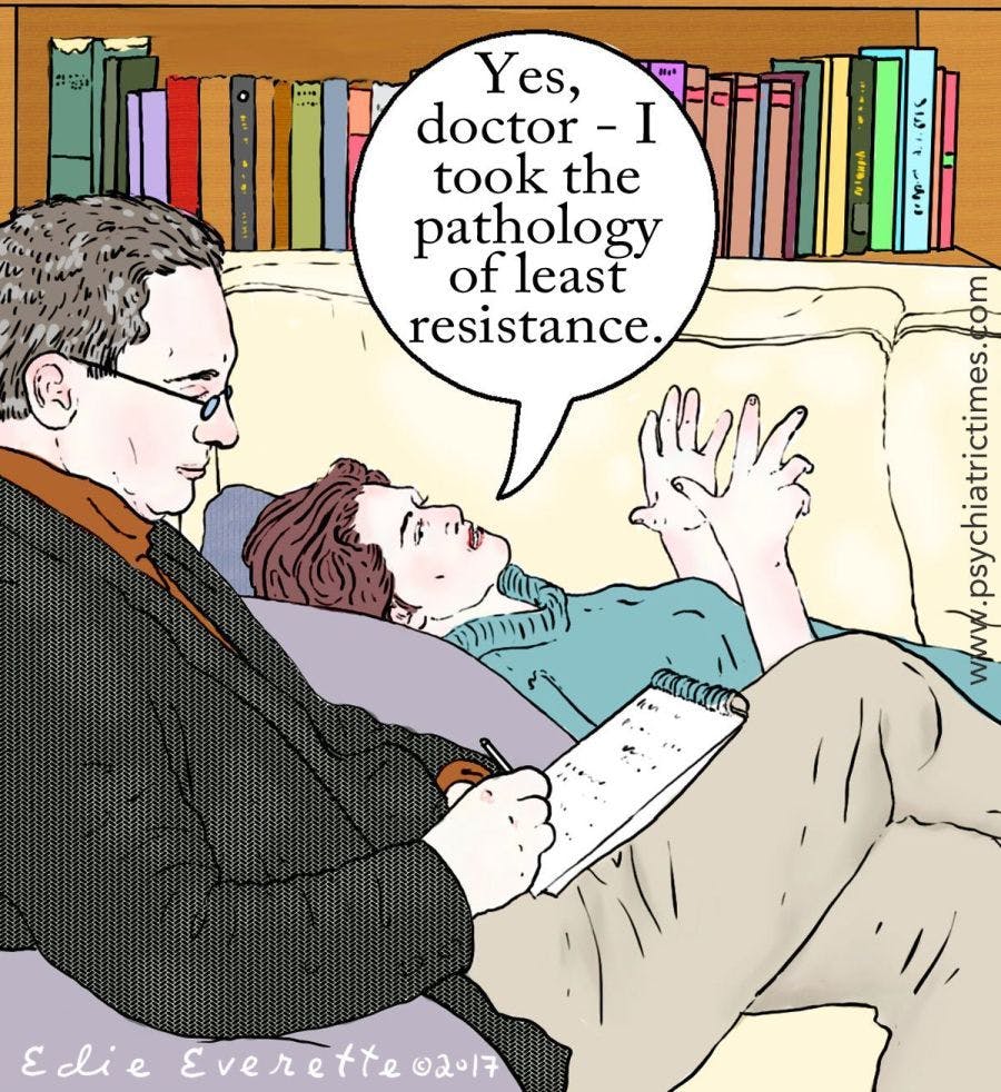 Psychiatry Comic: Pathological Resignation