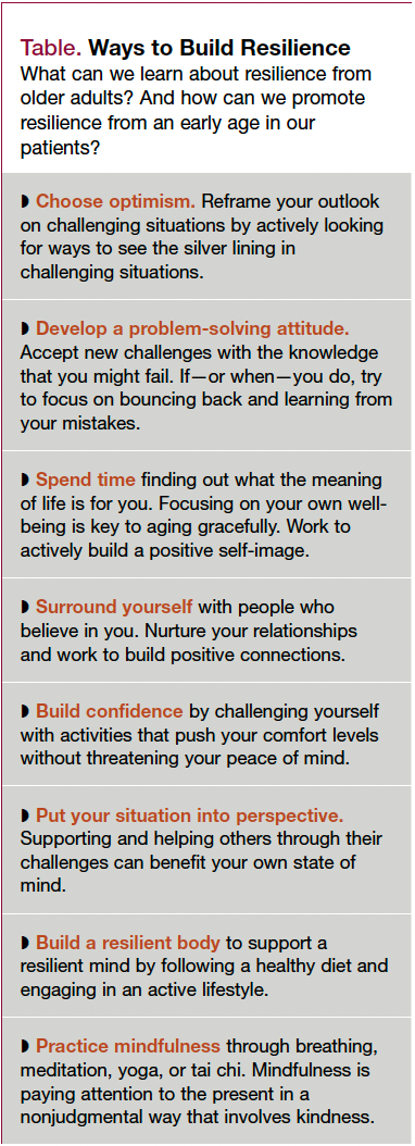 Table. Ways to Build Resilience