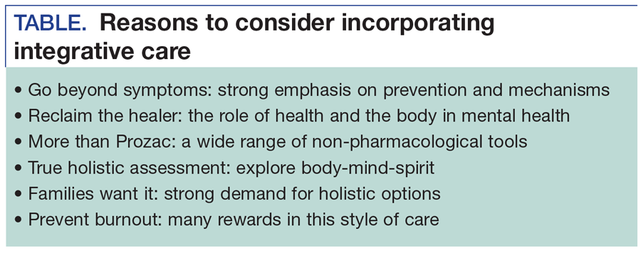 Reasons to consider incorporating integrative care