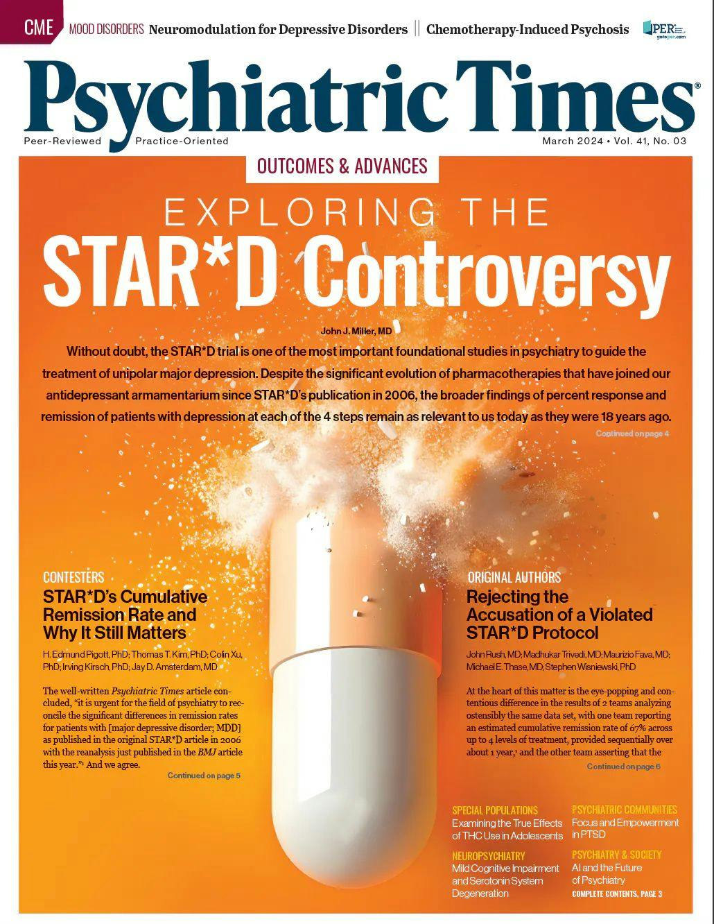 The experts weighed in on a wide variety of psychiatric issues for the March 2024 issue of Psychiatric Times.