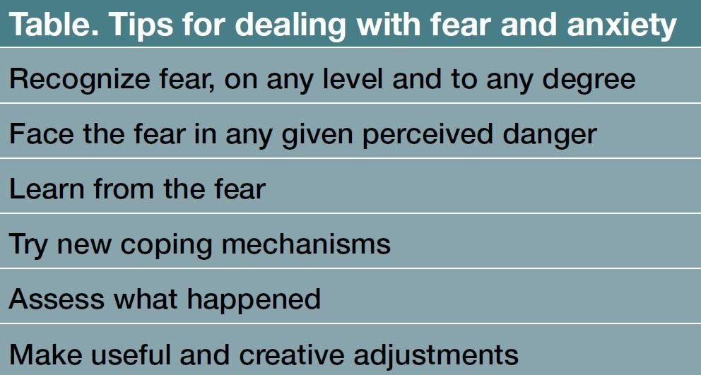 Tips for dealing with fear and anxiety