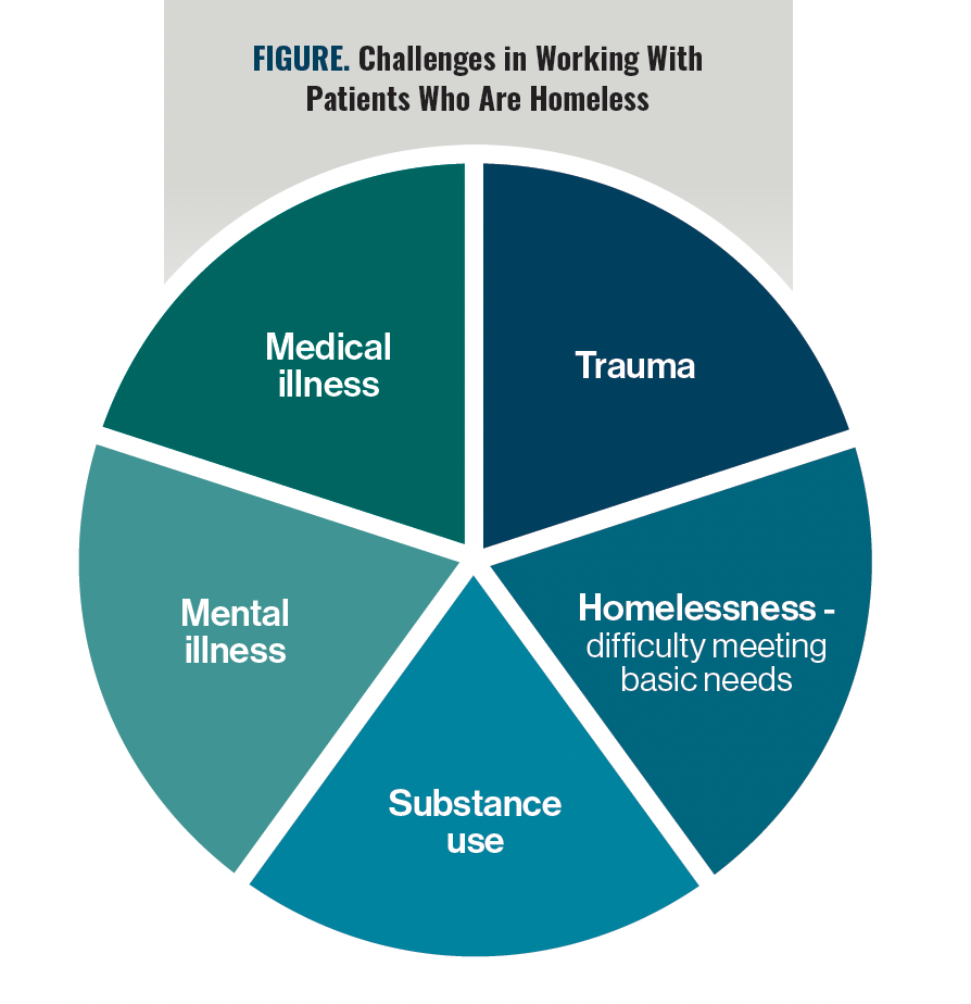FIGURE. Challenges in Working With Patients Who Are Homeless