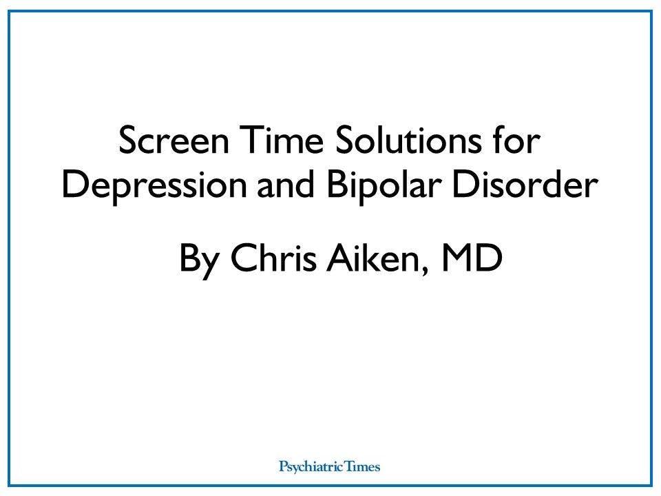 Screen Time Solutions for Depression and Bipolar Disorder