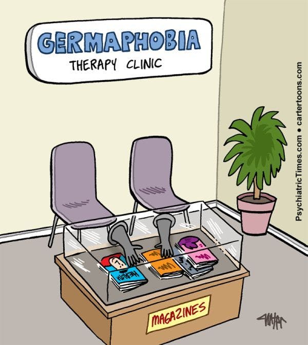 Psychiatry Comic: Germaphobia