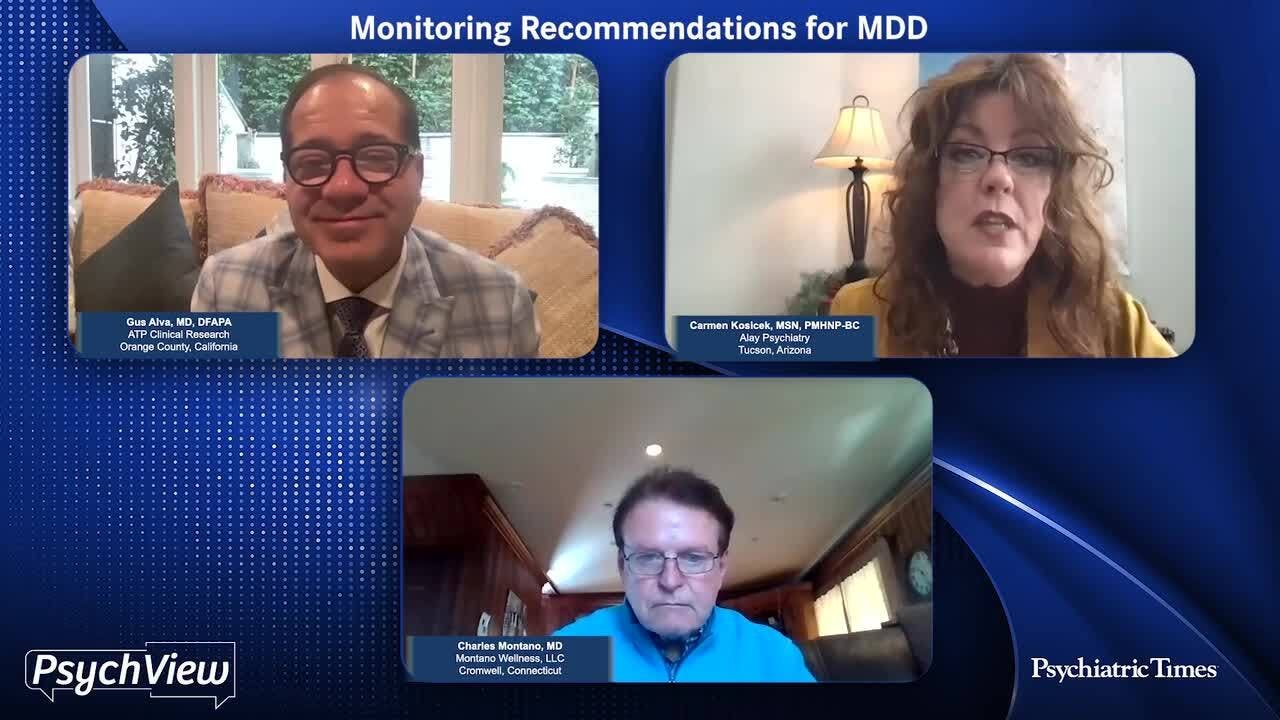 Monitoring Recommendations for MDD
