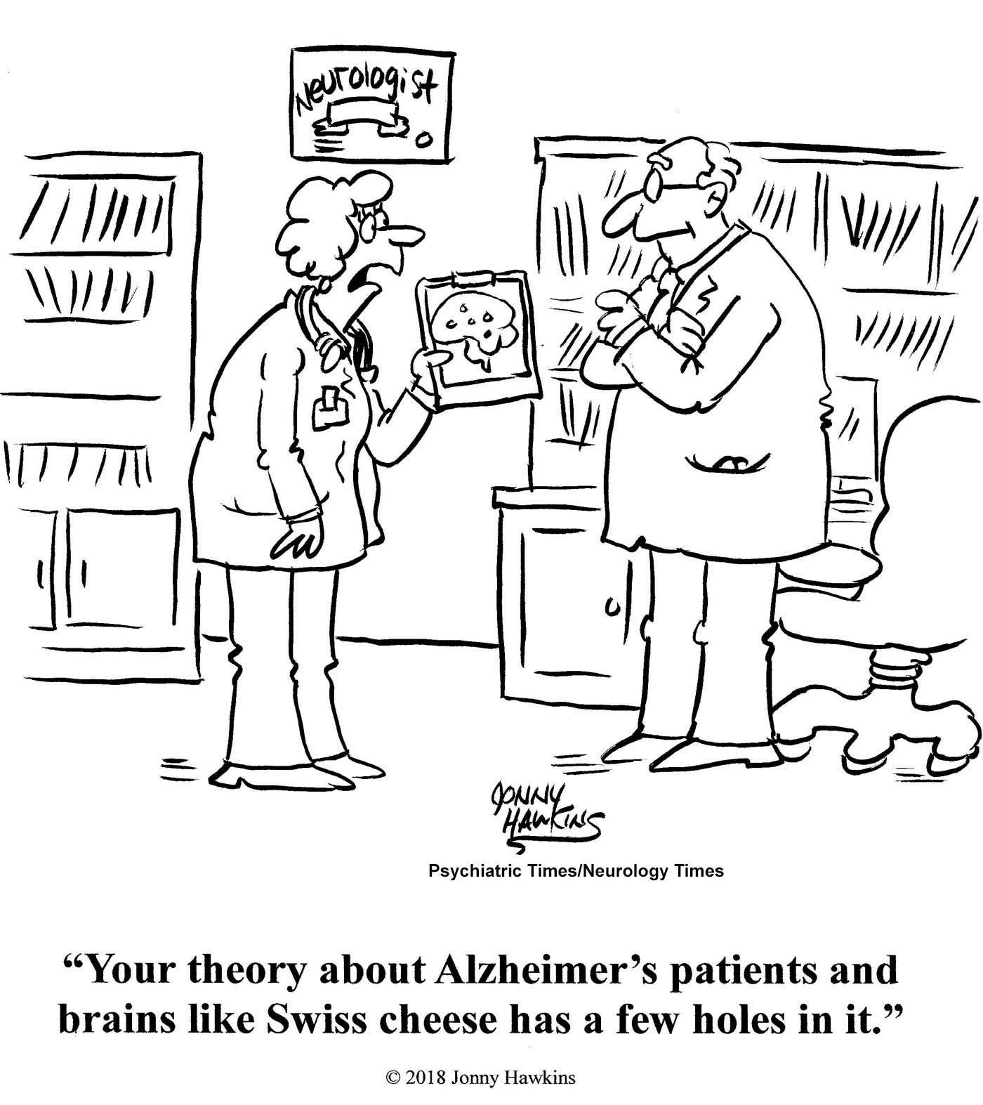 Psychiatry Comic: Brains Like Swiss Cheese
